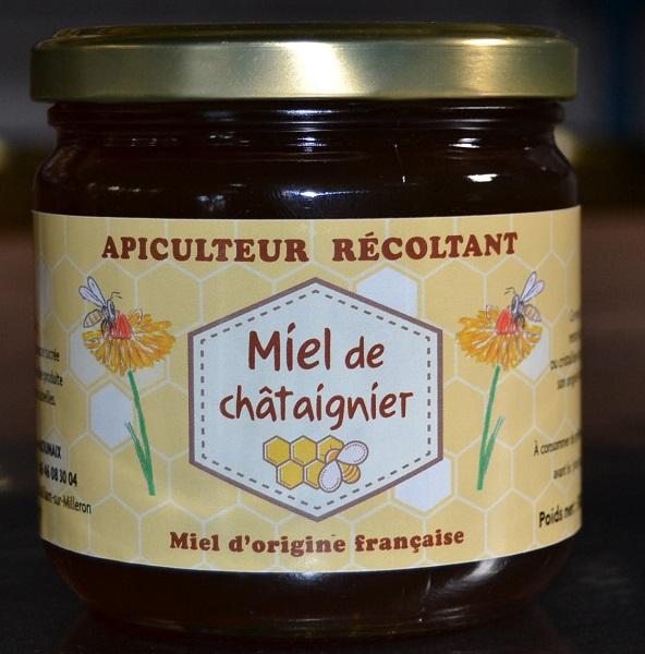 Miel de Châtaignier – 500 gr – Pétales de Miel