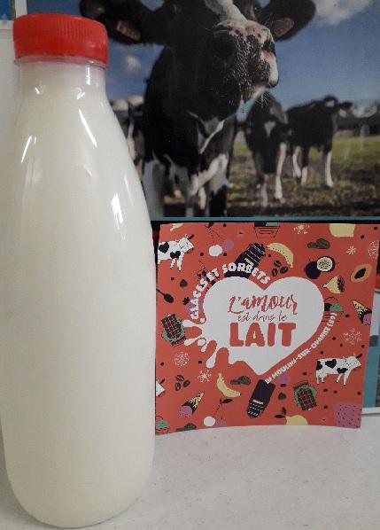 Lait cru Bio de vache 1 L